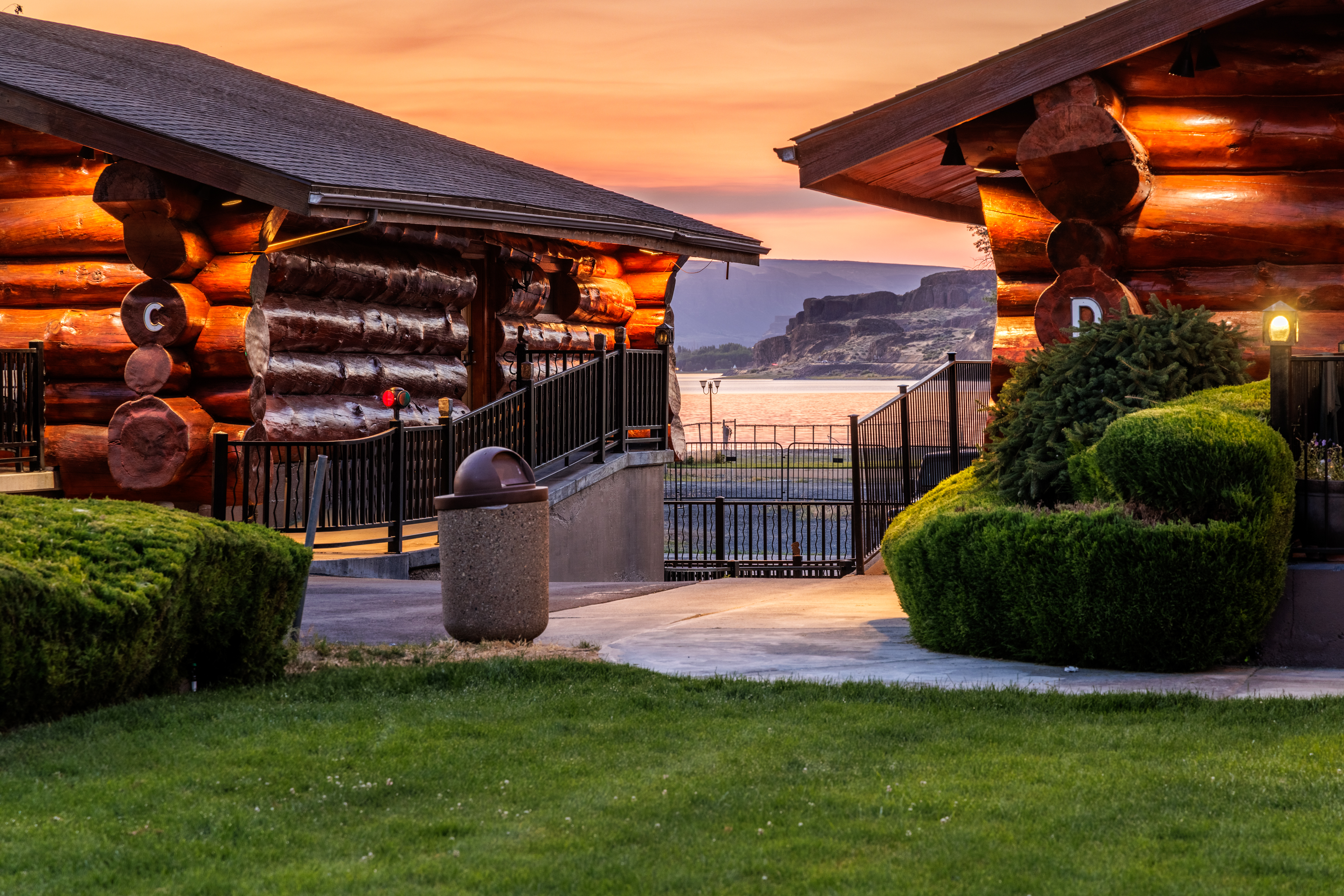 The magnificent views and cabins at Soap Lake Resort